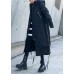 Fine black winter parkas oversize hooded zippered winter coats Fine black winter parkas oversize hooded zippered winter coats