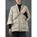 Caramel V Neck Button Thick fashion Winter Duck Down Jackets Caramel V Neck Button Thick fashion Winter Duck Down Jackets