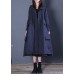 Chic Coffee Loose zippered Button Fall Hoodie Coat trench coats