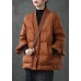 Caramel V Neck Button Thick fashion Winter Duck Down Jackets Caramel V Neck Button Thick fashion Winter Duck Down Jackets