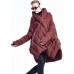 Black fashion Cloak asymmetrical design Thick Winter Duck Down Coat Black fashion Cloak asymmetrical design Thick Winter Duck Down Coat