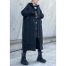 Fine black winter parkas oversize hooded zippered winter coats Fine black winter parkas oversize hooded zippered winter coats