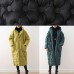 2025 Warm Yellow Down Coat original design literary retro overcoat 2025 Warm Yellow Down Coat original design literary retro overcoat
