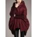 Trendy Mulberry hooded zippered Cloak Sleeves Winter Duck Down coat Trendy Mulberry hooded zippered Cloak Sleeves Winter Duck Down coat