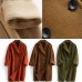 Woolen Coat trendy plus size long double breast women coats Notched Woolen Coat trendy plus size long double breast women coats Notched
