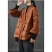 Caramel V Neck Button Thick fashion Winter Duck Down Jackets Caramel V Neck Button Thick fashion Winter Duck Down Jackets