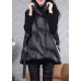 Beautiful Black Peter Pan Collar zippered Duck Down Winter down vest Beautiful Black Peter Pan Collar zippered Duck Down Winter down vest