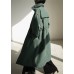 Stylish Army Green Stand Collar Button Pockets Trench Coats Long Sleeve
