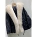 Women Green Fur Collar Oversized Duck Down Puffers Jackets Winter