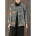 Casual retro Print Button Fall Denim Coat Casual retro Print Button Fall Denim Coat