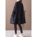 Style denim black Fine clothes For Women o neck Chinese Button outwear