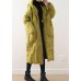 2025 Warm Yellow Down Coat original design literary retro overcoat 2025 Warm Yellow Down Coat original design literary retro overcoat